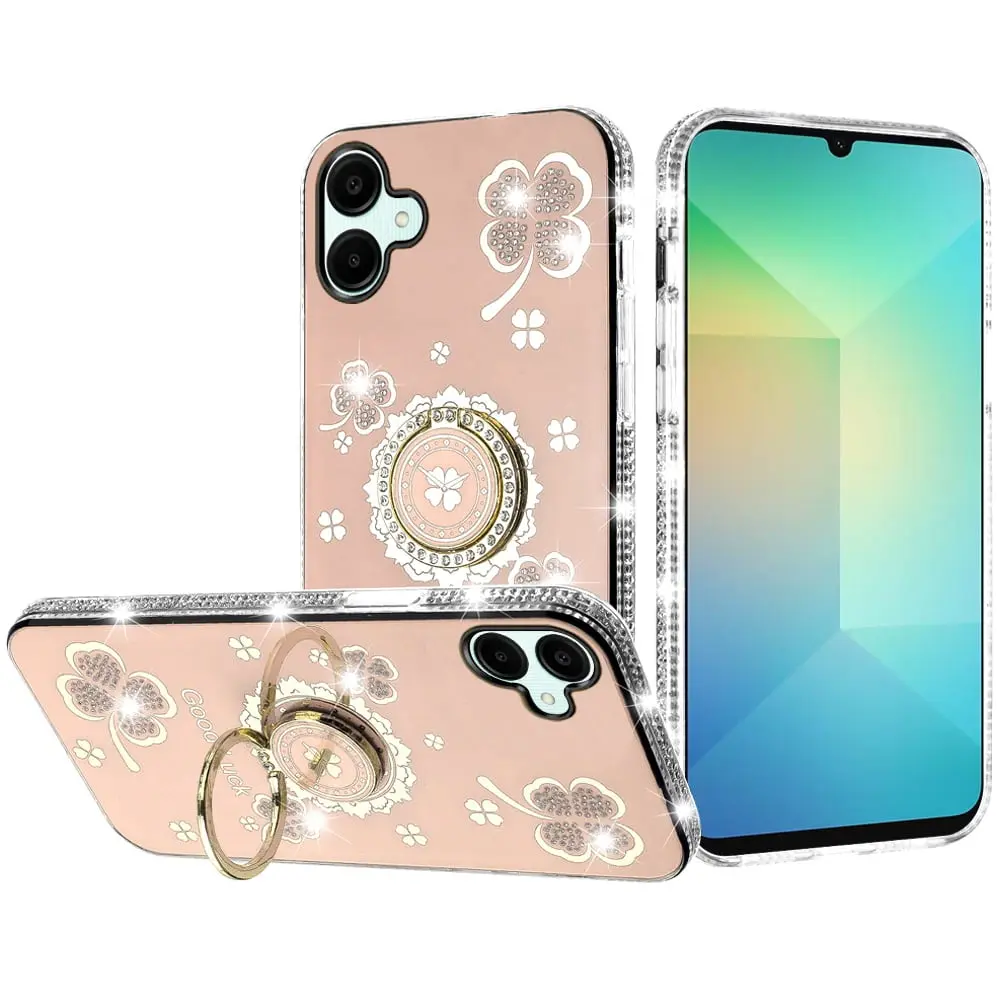 iPhone 16 plus Bling Diamond Lucky Case Gold